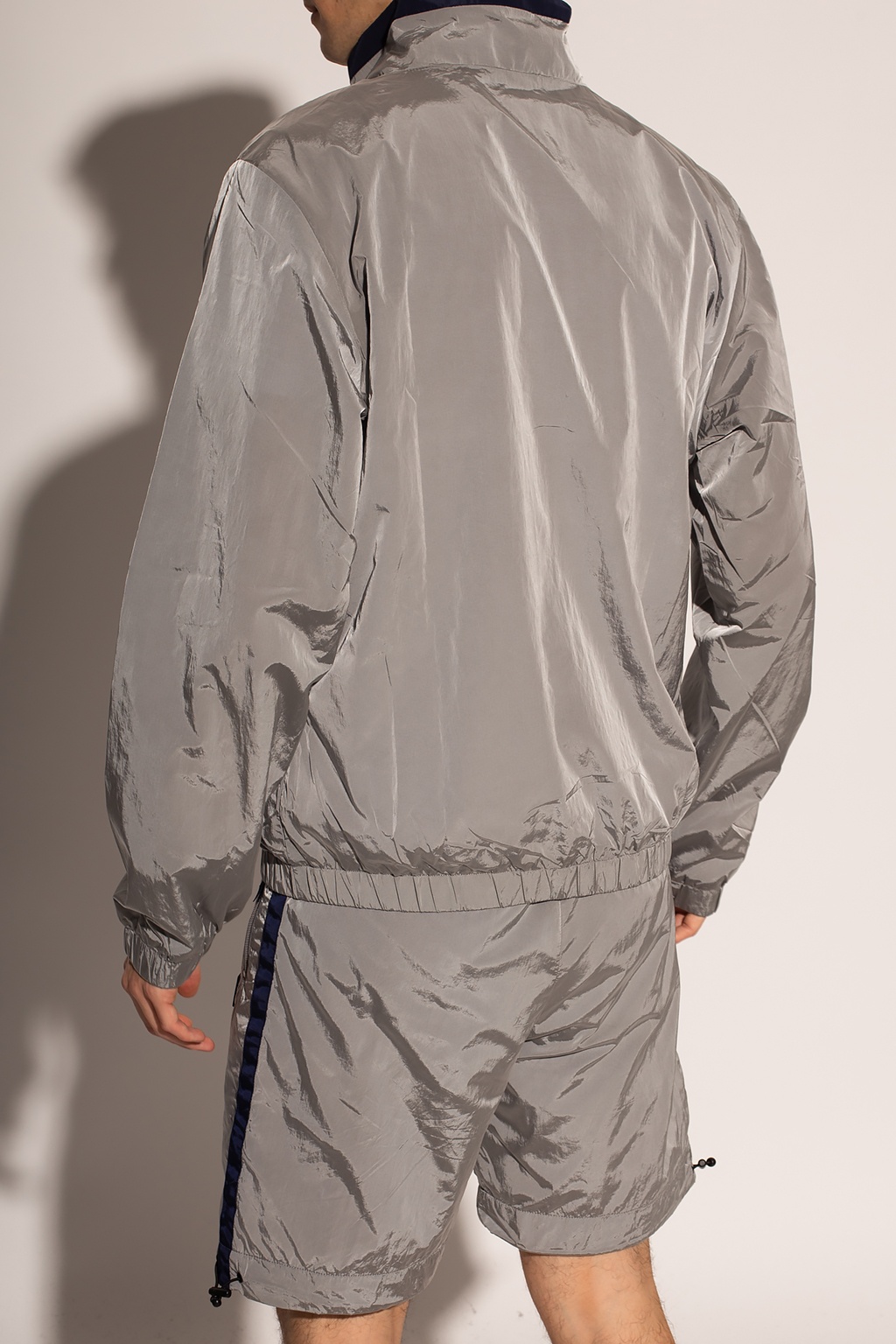 Diesel crease-effect jacket with logo